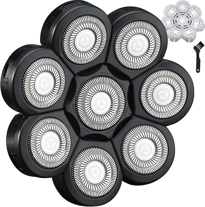 8 Blade Replacement Heads Electric Razor Shaver (8D Black)