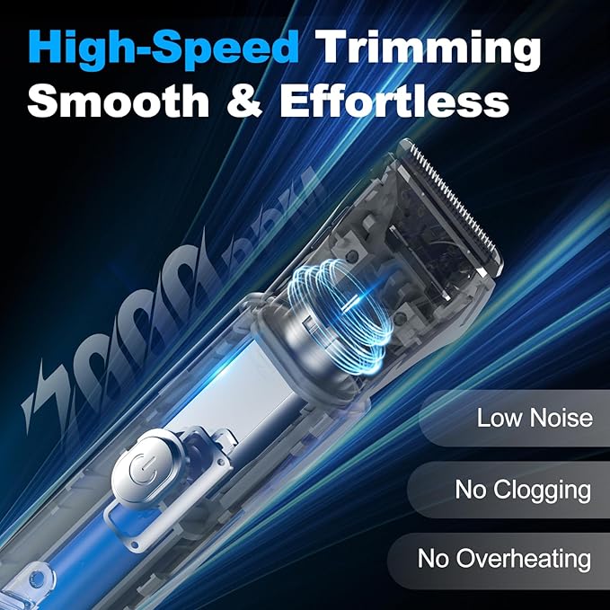 Bikini Trimmer for Women-Electric Razors for Women‘s Gift Body Hair Trimmer IPX7 Waterproof, Replaceable Ceramic Blade,White