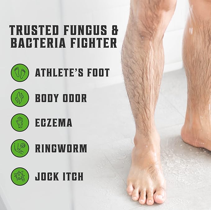 Viking Revolution Tea Tree Body Wash Soap for Men - Helps Athlete's Foot, Jock Itch, Eczema & Body Odors - Extra Strength Tea Tree Oil Men's Body and Foot Wash