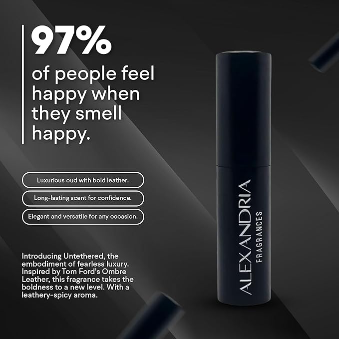 Alexandria Fragrances Ouddiction Perfume - Premium Parfum with Rich Oud and Leather Notes - Long Lasting Eau de Parfum for Men and Women - Luxury Men’s Cologne for Every Occasion - 10ml