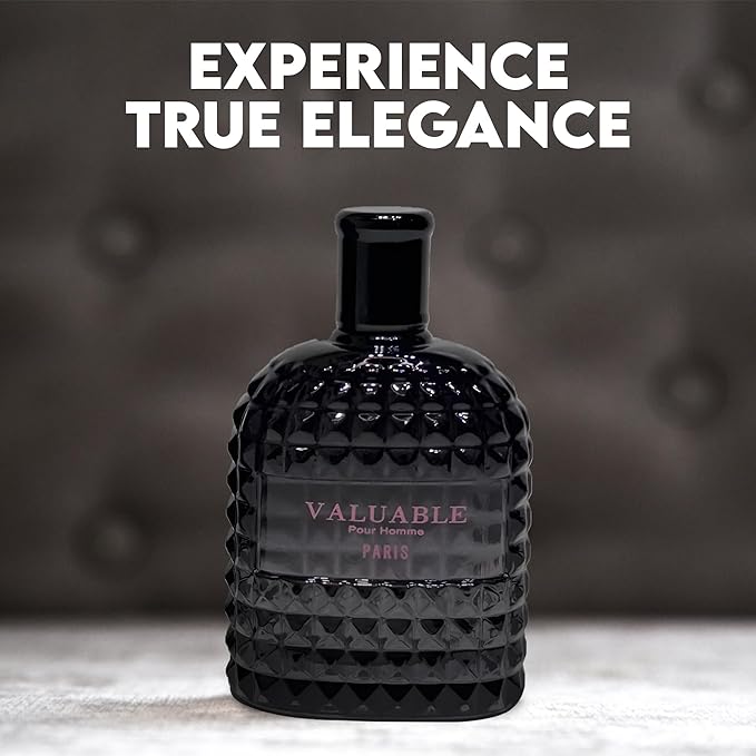 Men's Cologne Gift Set Include Valentine Milano,Valentine,Vintage Heroes Noir & Valuable Paris - 3.4 Fl Oz Each | Vanilla Bourbon, Leather & Amber Floral Fragrance Eau de Toilette Perfume