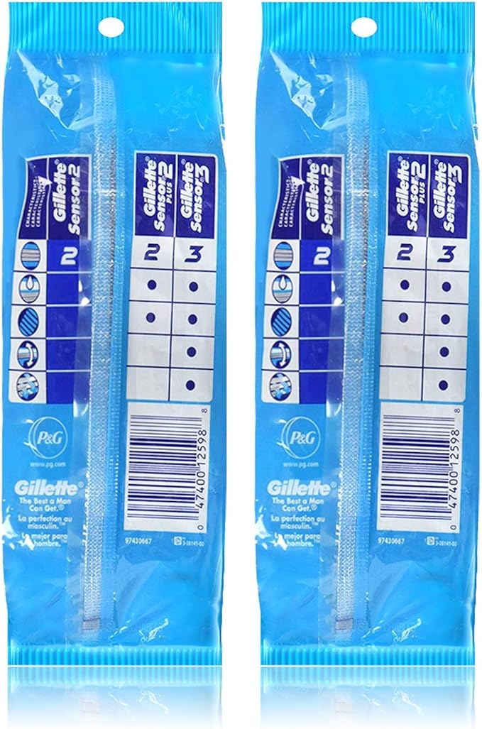 Gillette Sensor2 Disposable Razors 12 ea.(Pack of 2)