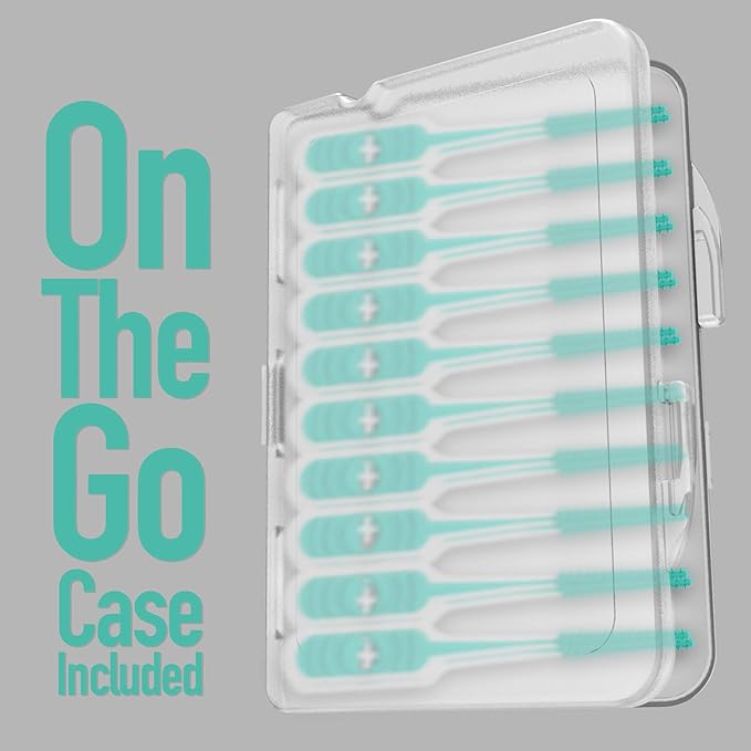 Dr. Emma Dental Picks Mint Brush Picks 100Ct/Pack, 2 Packs (200Ct)