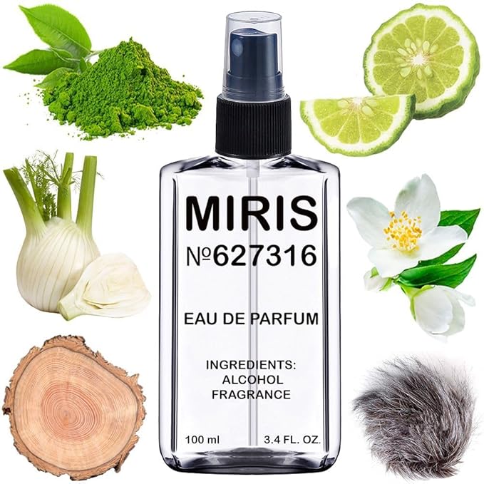 MIRIS No. 627316, Inspired by Aqua Media Cologne Forte, Long-Lasting Unisex Eau de Parfum for Women & Men, Spray 3.4 Fl Oz / 100 ml