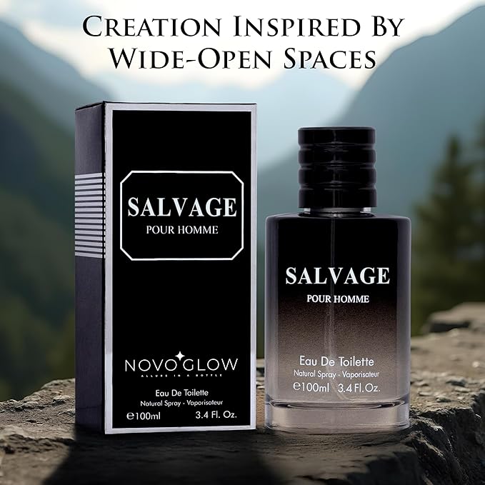 Salvage for Men 3.4 Oz Men's Eau De Toilette Spray Refreshing & Warm Masculine Scent for Daily Use Men's Casual Cologne Great Holiday Gift Smell Fresh All Day A Gift for Any Occasion