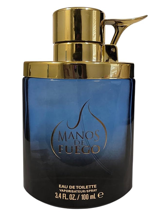 Manos De Fuego Macho Man Eau De Toilette Spray for Men, 3.4 Fl Oz With Notes Green Apples, Caradamom, Warm Vanilla, Amber Woods Unboxed