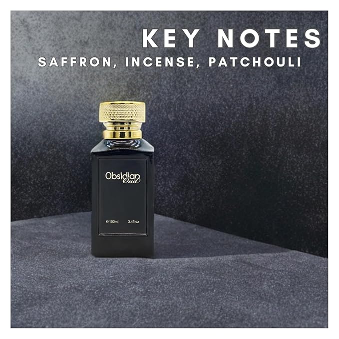 Obsidian Oud - Long Lasting Perfume for Women - Oud Cologne for Men - Amber Woody Fragrances - Women's Perfume - Mens Cologne - 3.4 oz
