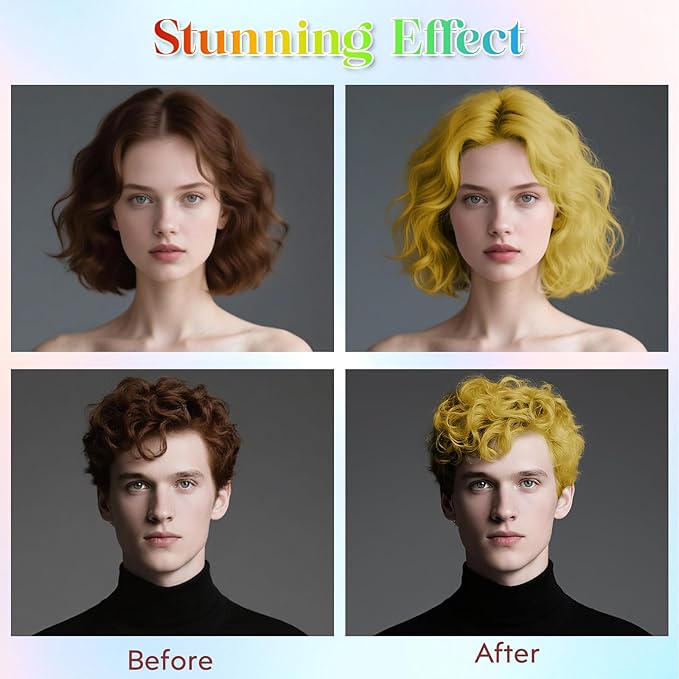 Temporary Hair Color Spray【Instant Color】【Skin Friendly】【Easy To Clean】【Large Capacity】Washable Hair Color Spray For Women/Men 4.06 oz (Blonde)