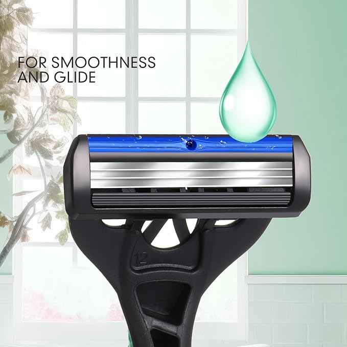 36 Pcs Mens Disposable Razors Bulk 3 Blade Sensitive Head Shaving Razors for Men Travel Hotel Spa Christmas Party Gift