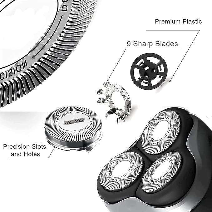 HQ8 Replacement Heads Compatible with Philips Norelco Aquatec Shaver, HQ8 Blades for Philips Norelco Aquatec Shavers Razor for PT720 PT730 AT880 At830 AT810, New Upgraded HQ8 Blades, 6 Pack