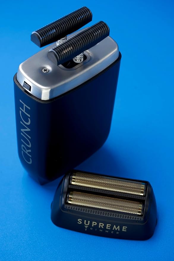 Supreme Trimmer Replacement Foil & Cutter SB63 | Hypoallergenic Foil for Crunch STF602 | Black