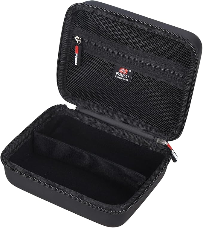 FBLFOBELI Hard Storage Case for Ufree/for Hatteker/for Brightup FK-8788T/ for Wahl 9916-817V Electric Razor Foil Shavers, Hair Beard Trimmer Grooming Shaving Kit Holder (PU Black)