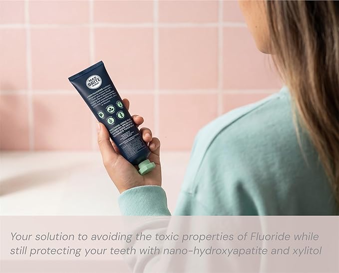 MaxBrite Fluoride Free Toothpaste, Nano-Hydroxyapatite Toothpaste