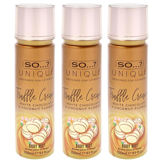 Unique Body Mist - Truffle Cream by So…? for Women - 5.1 oz Body Mist - Pack of 3