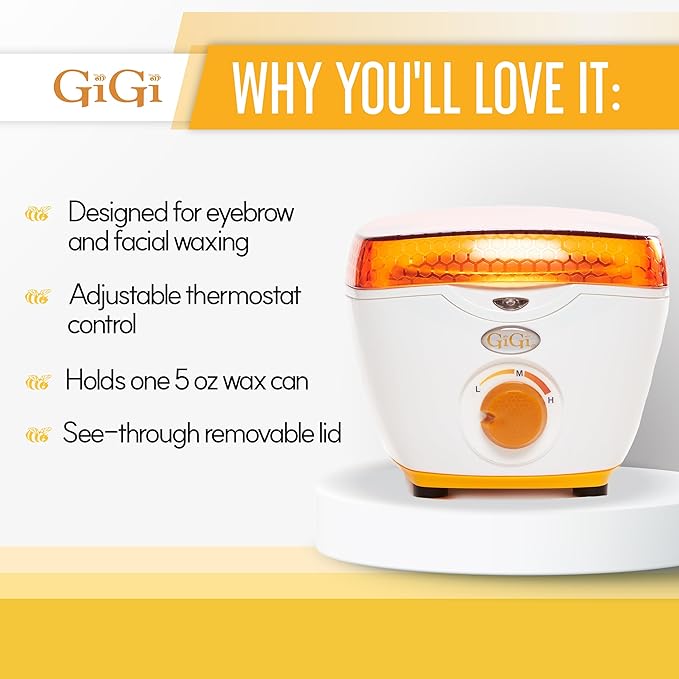 GiGi Hair Removal Wax Warmer, Mini Honee, Warmer for 5 oz. Wax Can