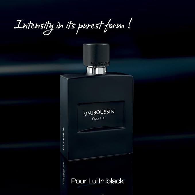 Mauboussin - Pour Lui In Black 100ml (3.3 Fl Oz) - Eau de Parfum for Men - Woody & Oriental Scents