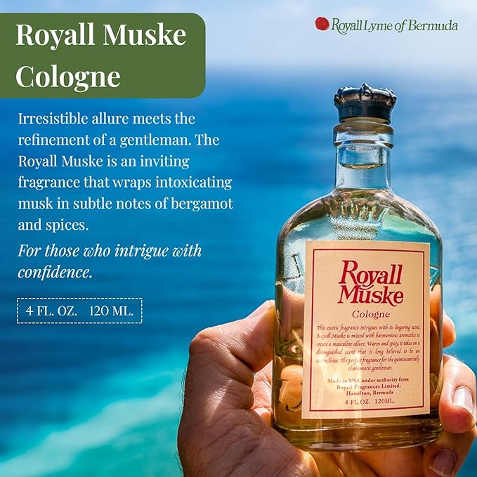 Royall Muske By Royall Fragrances For Men. Aftershave Lotion Cologne Spray 4 Ounces