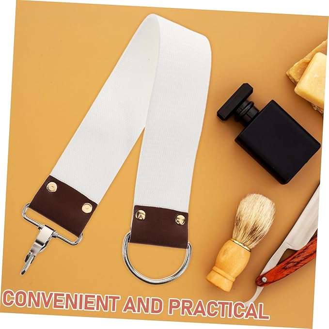 Dual Layer Canvas Razor Strop Professional Straight Razor Sharpening Belt for Barbershops Ensures Smooth Shaving Versatile Use with All Razor Types