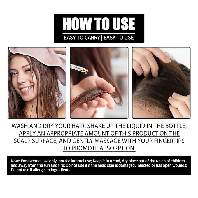30ml Biotin & Collagen Hair Growth Oil - Scalp Treatment for Hair Loss, Anti Hair Loss Serum with Rosemary Oil & Vitamin E for Thinning Hair, Men & Women