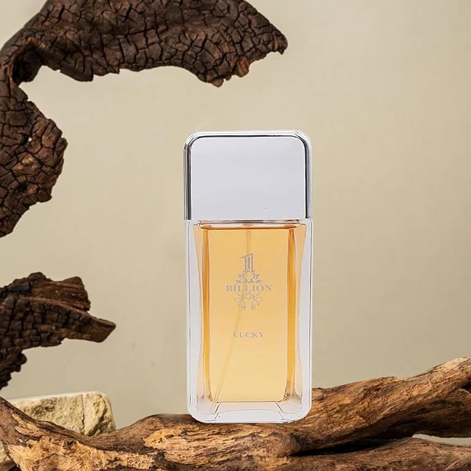 Men's Perfume Gift Set, EDP, 2 Pack (3.4 oz / 100 mL each), 1 BILLION, 1 Billion Lucky, Warm Spicy, for night out & date night, Long-Lasting, Gift Ready