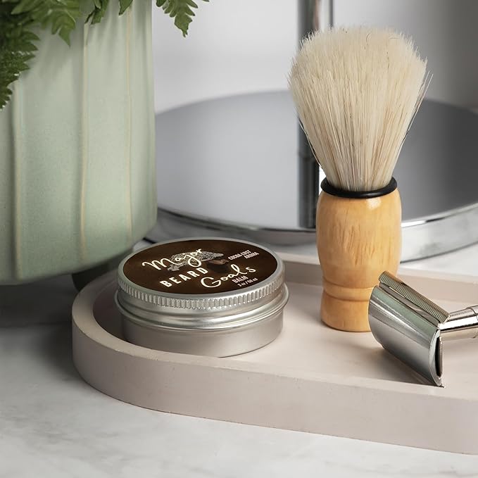 Beard Balm - Deep Conditioning & Softening Balm - Beard Oil for Men Growth - Tames & Nourishes - Hydrates & Thickens - Natural Oils & Butters - 2oz