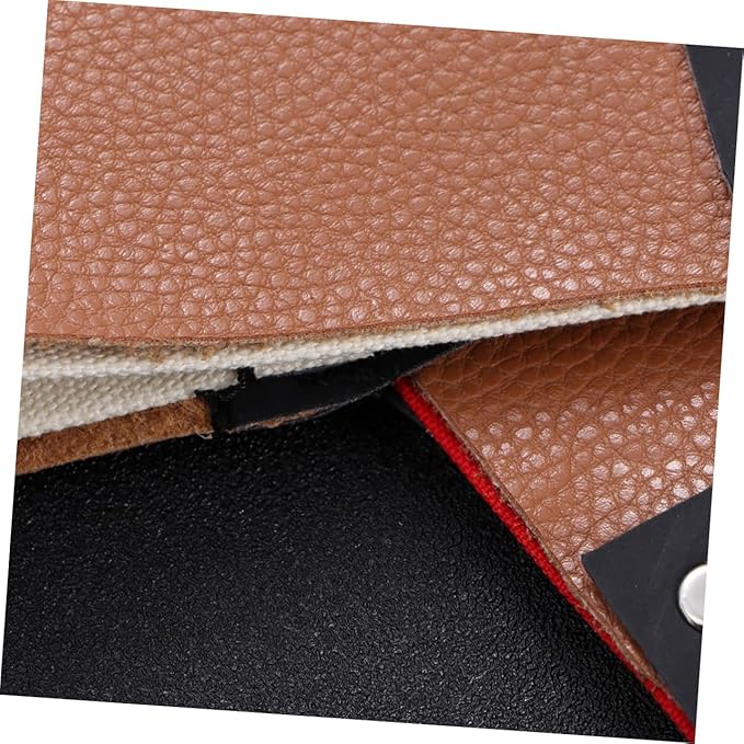 2pcs Leather Strop for Razor Sharpening Double Layer Genuine Cowhide Grinding Cloth for Straight Razors Knives and Scissors Random