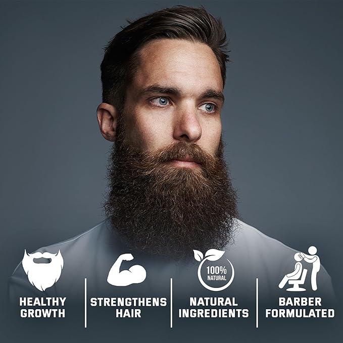 Whiskey & Granite Beard Oil – Made in USA - 100% Natural Beard Conditioner, 1.7 oz (Mountain Shine)