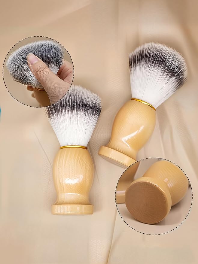 Premium Badger Hair Shaving Brush for Men with Ergonomic Wood Handle - Ultra Soft Lather for Safety Razor & Wet Shaving - Best Gift for Men (Husband, Dad, Boyfriend) - Luxury Barber Grade