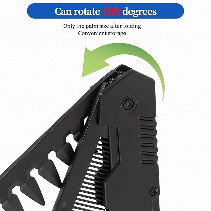 Protable Folding Comb Mens Foldable Hair Comb for Men 2 in 1 Pocket Beard Combs Travel Wide Tooth Size Combs for Groomsmen Father