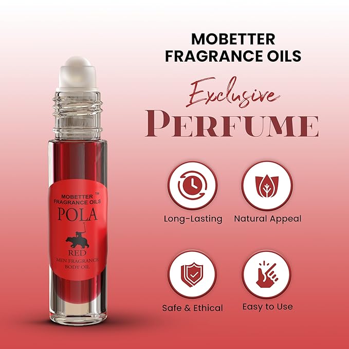 MOBETTER FRAGRANCE OILS Pola Red Cologne Fragrance Body Oil for Men