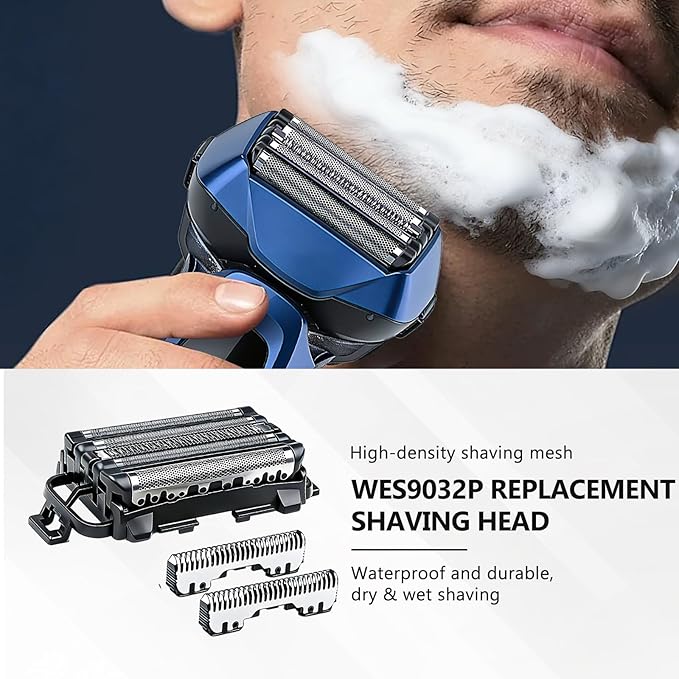 WES9032P Shaver Replacement blades for Panasonic arc 5 Shaver Replacement Foil and Inner Blade Set,Compatible with Panasonic ARC5 shavers:ES-LV97-K,ES-LV67-K,ES-LV95-S,ES-LV65-S (1 Pack)