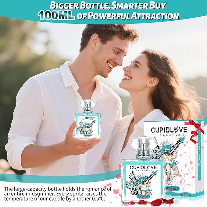 CUPIDLOVE Original Hypnasure 2.0 Pheromon Cologne for Men- 100ml Infused EDP Perfume for Men's Spray Fragrance -Long Lasting Valentine's Day Gift