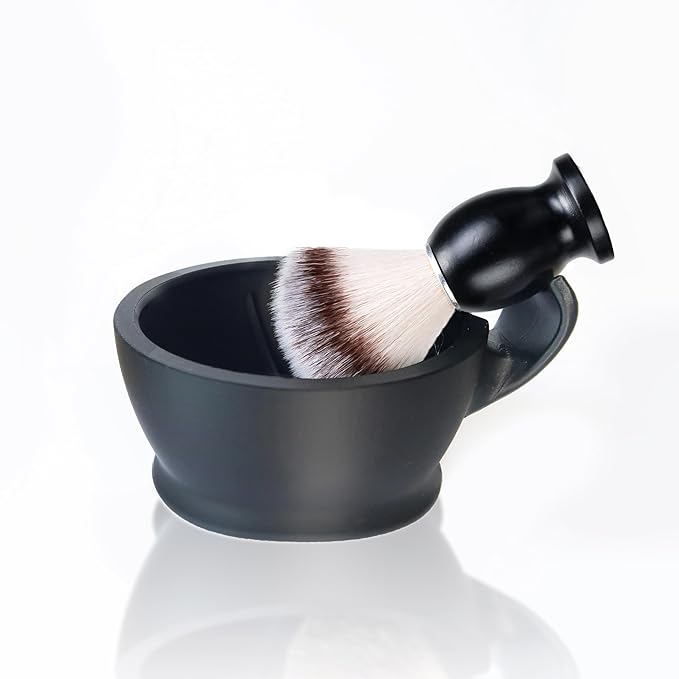 Shaving Brush Set for Men,2 in 1 Shaving Brush Set Includes Synthetic Shaving Brush and PLA Shaving Bowl (Set1)