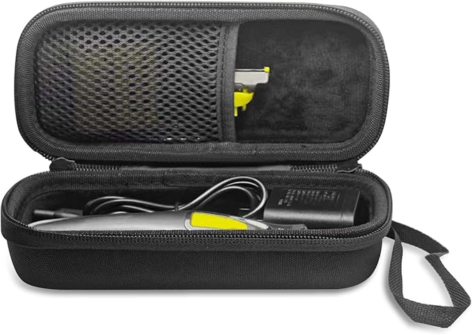 LinMei Hard Case for One Blade Trimmer QP2724/90, QP2834/70, QP2630/72, Waterproof Shaver Organizer Shockproof Travel Storage Box for Charger & Accessories