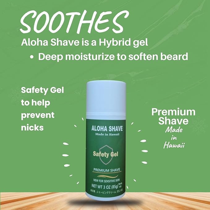 Aloha Shave Safety Gel 3.oz travel size