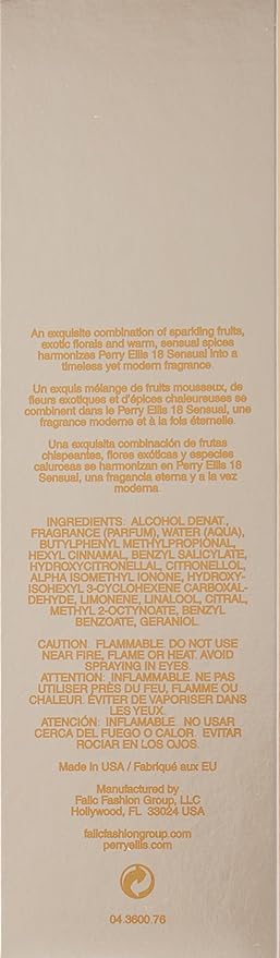 Perry Ellis 18 Sensual by Perry Ellis for Women - 3.4 oz EDP Spray