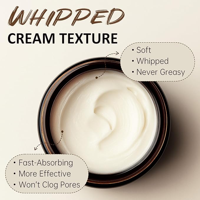 Whipped Tallow Balm for Face – 100% Grass-Fed Organic Beef Tallow Cream with Manuka Honey & Beeswax – Body & Face Moisturizer for Sensitive Skin, Nourishing & Repairing, 4.2 oz