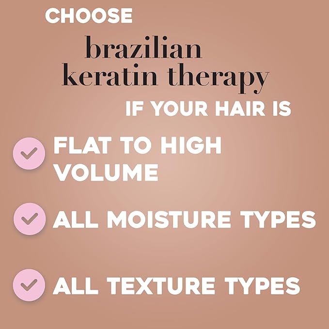 OGX Ever Straightening + Brazilian Keratin Therapy Hair-Smoothing Conditioner with Coconut Oil, Cocoa Butter & Avocado Oil, Paraben-Free, Sulfate-Free Surfactants