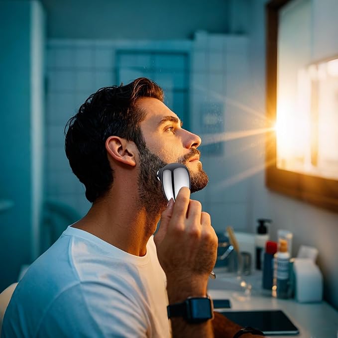 Mini Electric Shaver, Mini Portable Razor, USB Rechargeable Waterproof Shaver for Travel Office,Wet & Dry Electric Pubic Trimmer, Waterproof Body Groomer (for Men)
