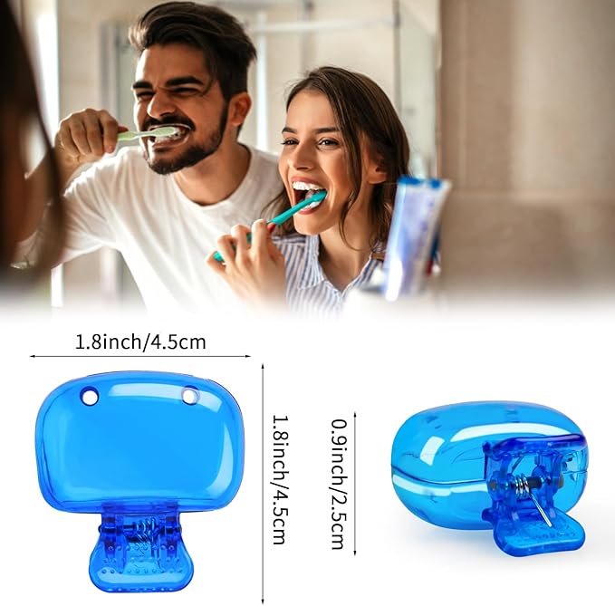 6 Pack Toothbrush Covers Portable Toothbrush Protector Coverings Clips Tooth Brush Storage Head Cover Cap for Kids Bathroom Home Travel Tooth Brush Case
