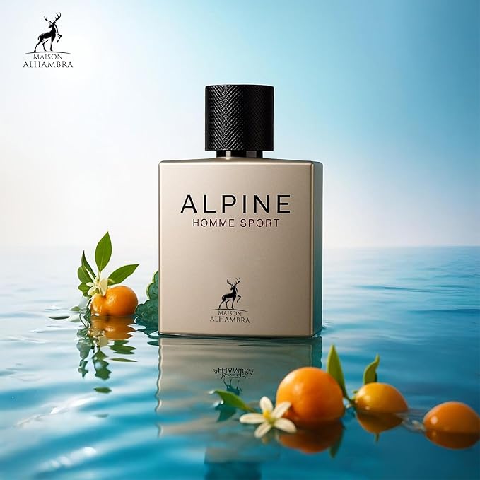 Lattafa ALHAMBRA ALPINE HOMME SPORT EAU DE PARFUM 100ml | LUXURY LONG LASTING FRAGRANCE | PREMIUM IMPORTED FRAGRANCE SCENT FOR MEN AND WOMEN | PERFUME GIFT SET | ALL OCCASION (Pack of 1)