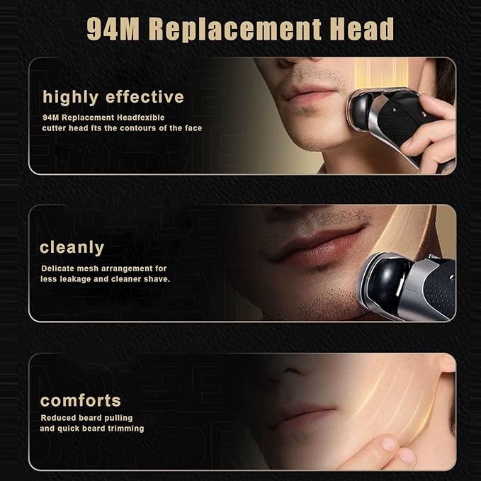 94M Electric Shaver Replacement Head, Compatible with all Series 9 Electric Razors 9290cc, 9291cc, 9370cc, 9293s, 9385cc, 9390cc, 9330s, 9296cc (2packs）