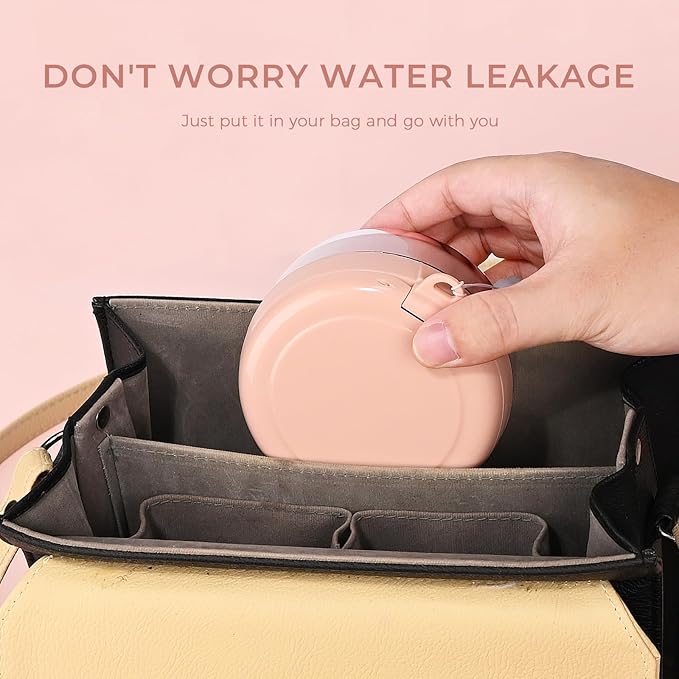 Denture Case, 2-in-1 Retainer Cleaner Case with Mirror & Strainer, Portable Aligner Bath Soaking Cup for Travel, Cute Orthodontic Storage Box for Mouth Guard, Night Guard & False Teeth, Pink