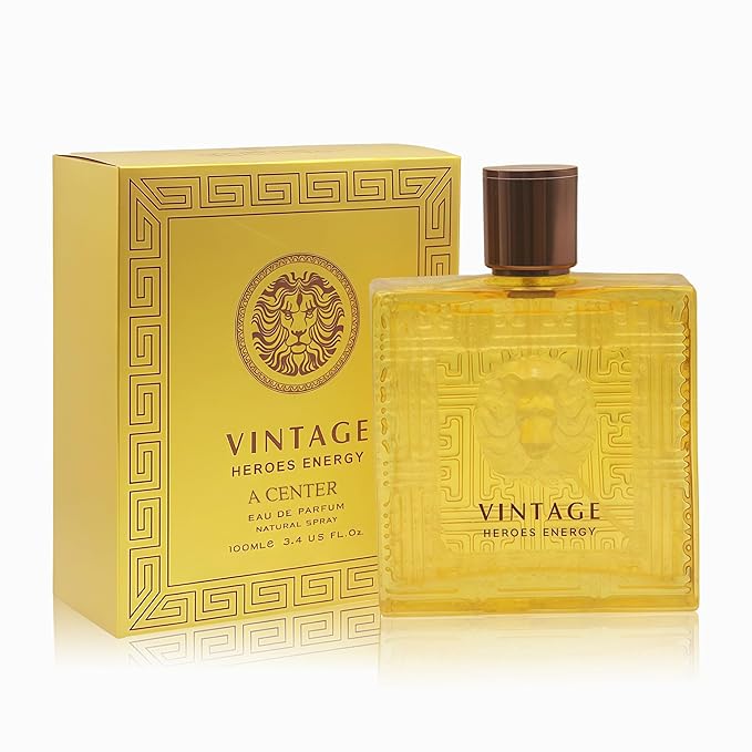 Men's Cologne Eau De Parfume Natural Spray Vintage Heroes Energy Perfume with Woody Floral & Fruity Masculine Scent 3.4 Fluid Ounce Long Lasting Fragrance