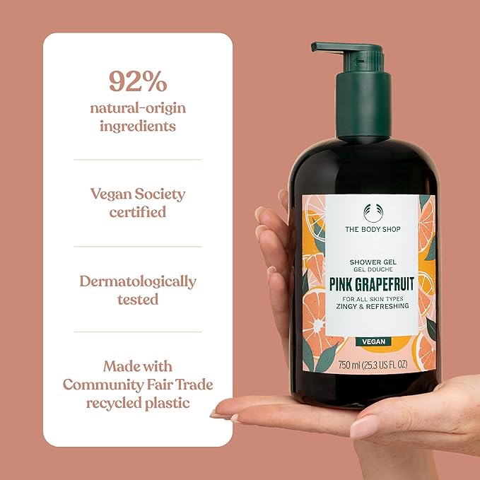 The Body Shop Pink Grapefruit Shower Gel, 25.3 Fl Oz