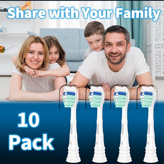 Replacement Toothbrush Heads for Philips Sonicare Replacement Heads, Electric Replacement Brush Head Compatible with Phillips Sonicare Electric Toothbrush,10 Pack