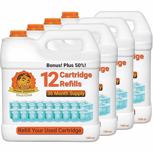 48 SmartClean cartridge refills—144 months of clean shaving by Shaver Shebang NextGen