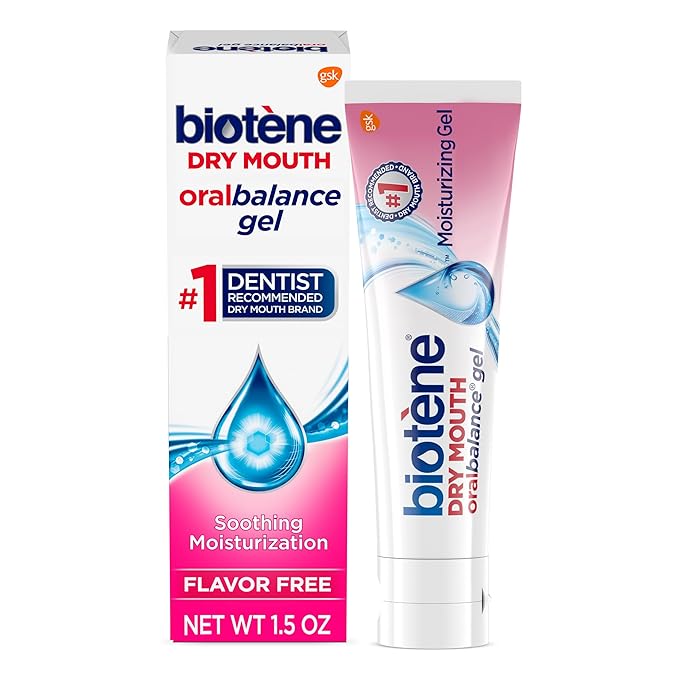 Biotene OralBalance Moisturizing Gel, Alcohol Free Gel and Dry Mouth Gel, Flavor Free - 1.5 oz