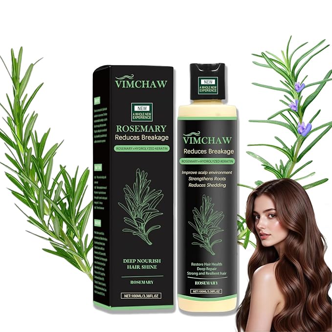 Organic Rosemary Hair Growth Shampoo,Strengthening Shampoo with Hydrolyzed Keratin and natural extract of rosemary for Thinning Hair & Hair Loss (1 bottle)