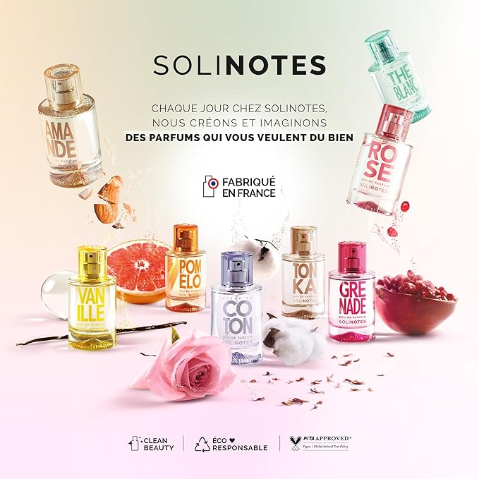SOLINOTES Cherry Blossom Perfume for Women - Eau De Parfum | Delicate Floral and Soothing Scent - Made in France - Vegan - 1.7 fl.oz